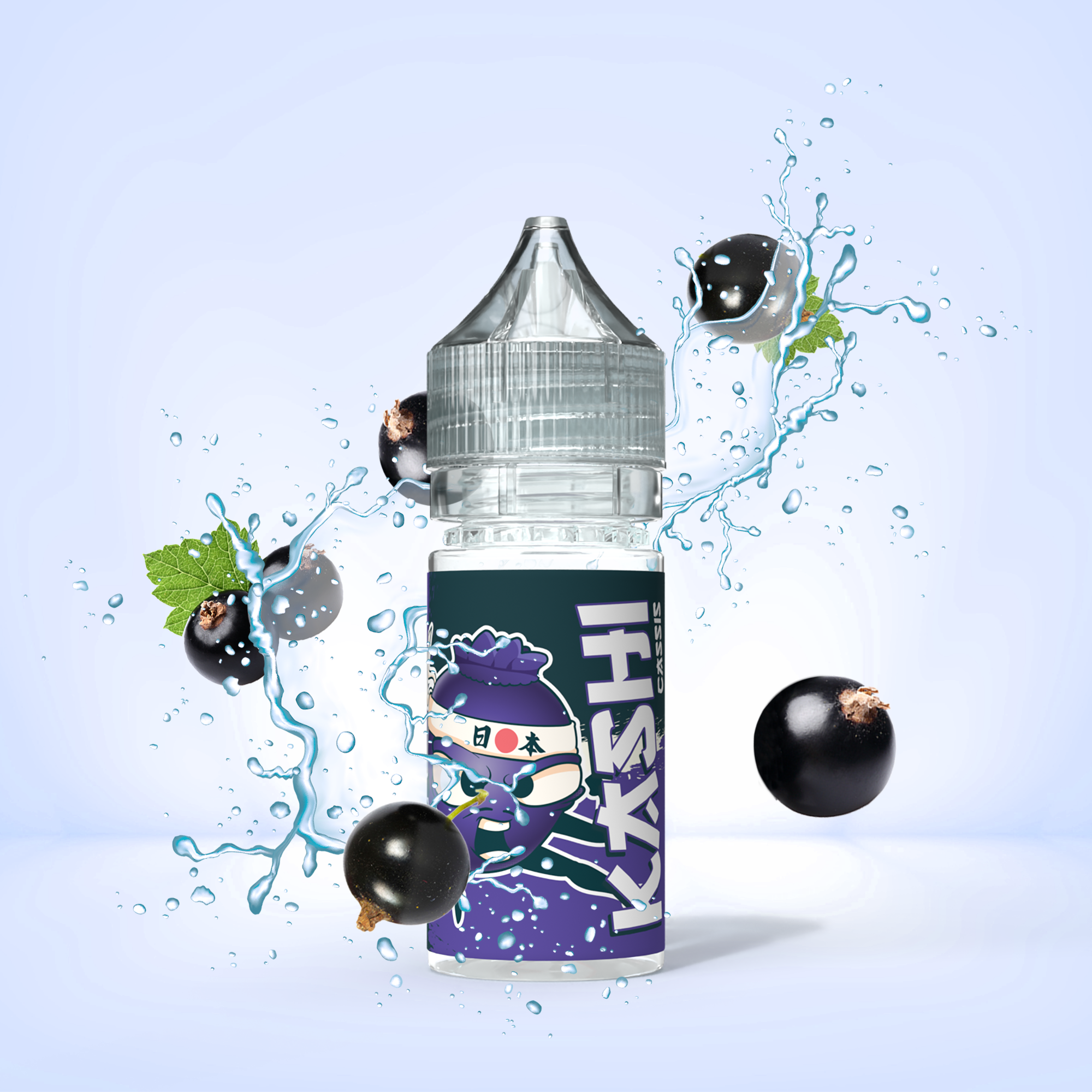 E-liquide_30ml d'Arôme concentré KASHI. Le petit karatéka Cassis de la gamme Kung Fruits des produits DIY de la marque CLOUD VAPOR