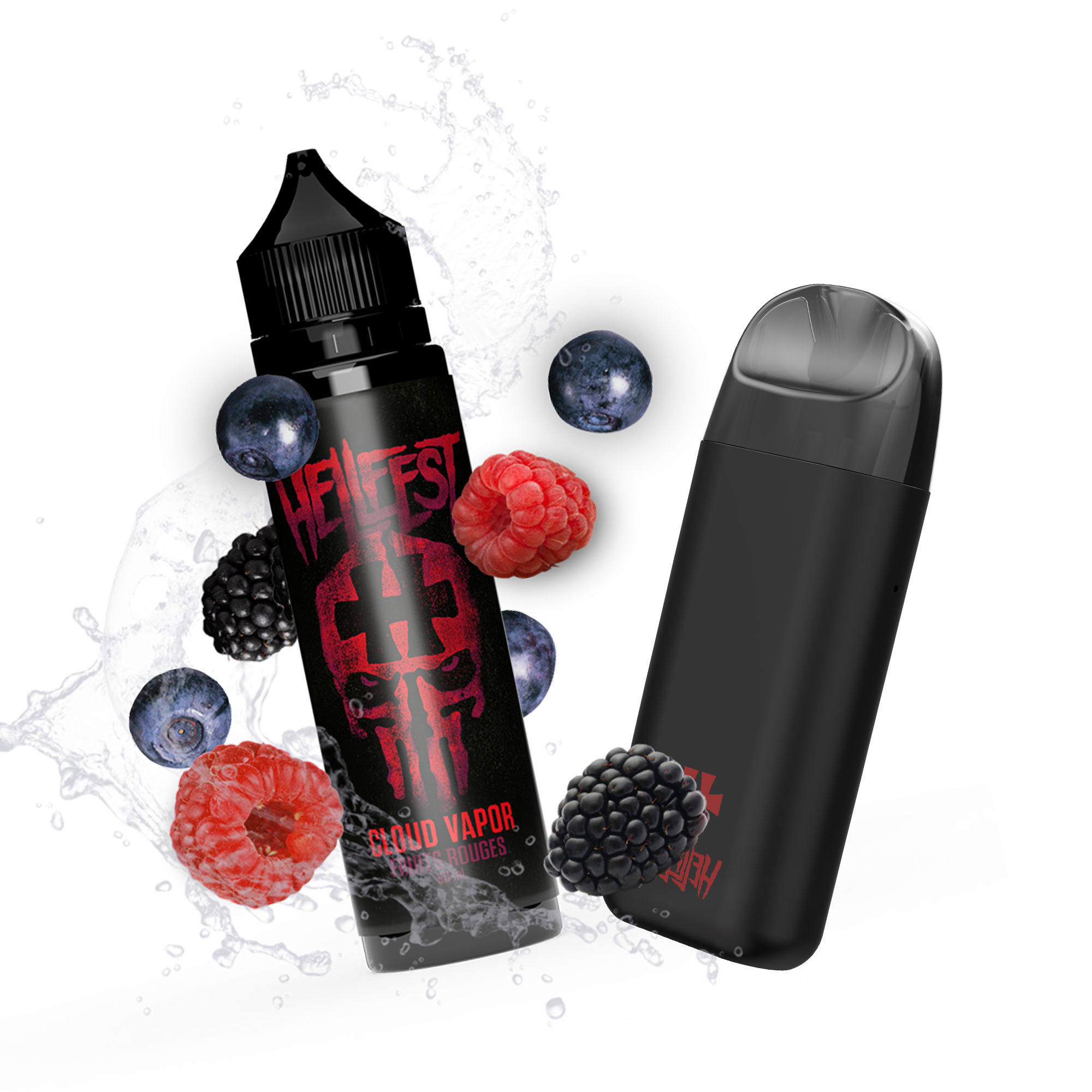 PACK MINICAN X FRUITS ROUGES 50ML - HELLFEST X CLOUD VAPOR