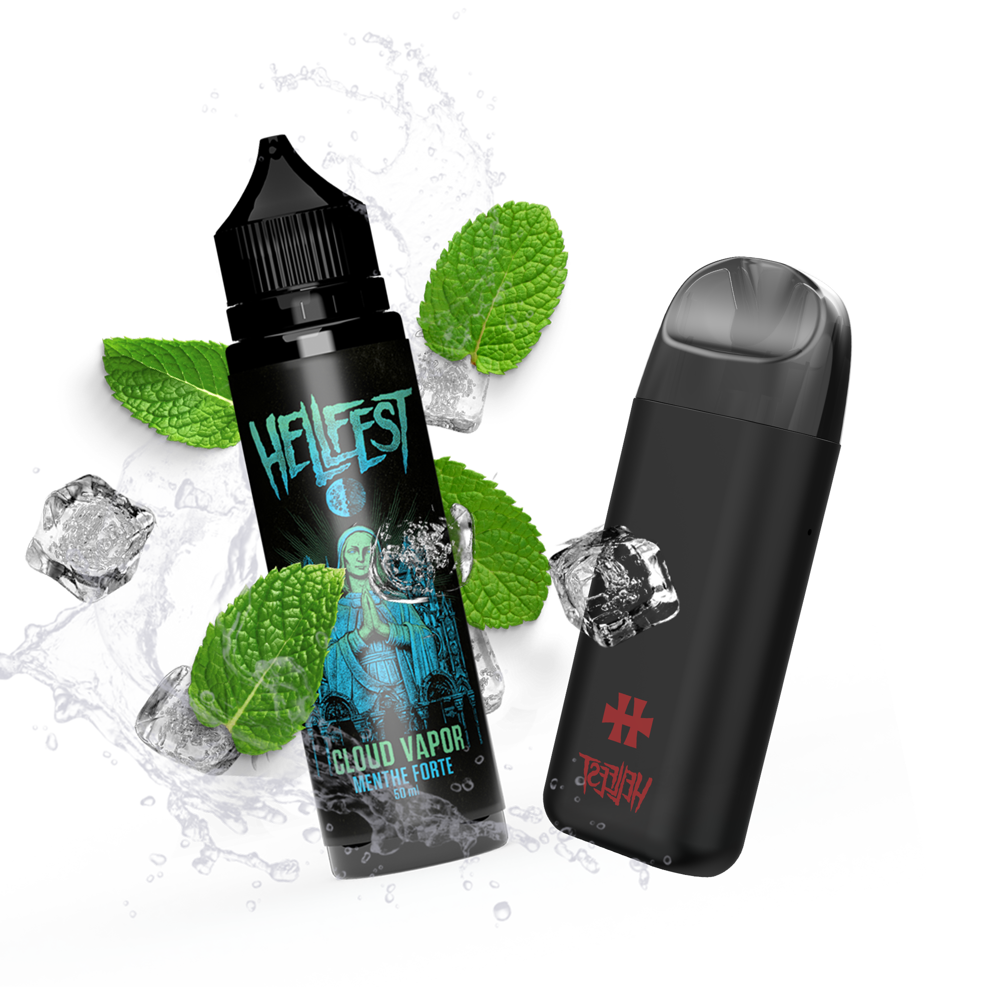 PACK MINICAN X MENTHE FORTE 50ML - HELLFEST X CLOUD VAPOR