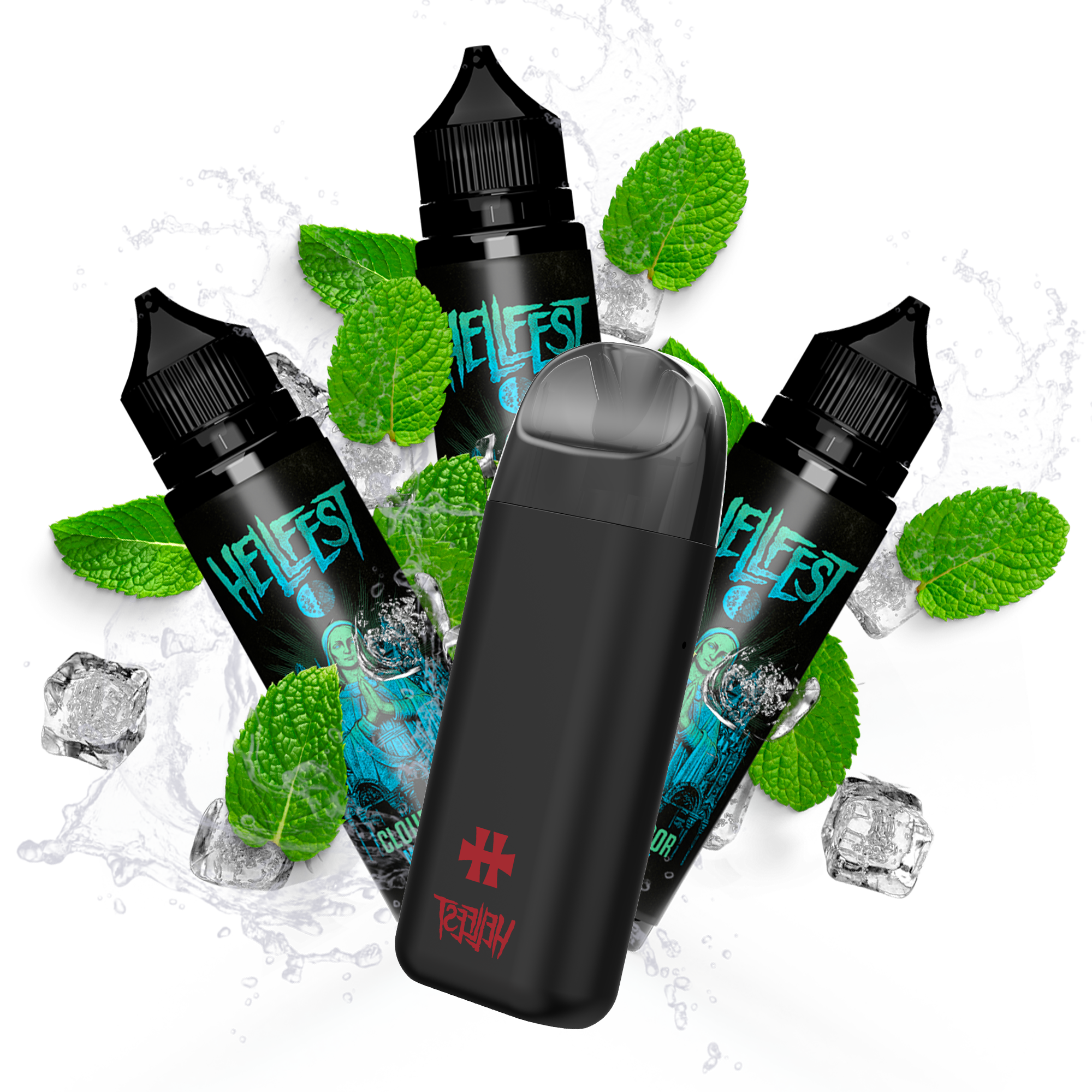 PACK XXL MINICAN X MENTHE FORTE - HELLFEST X CLOUD VAPOR