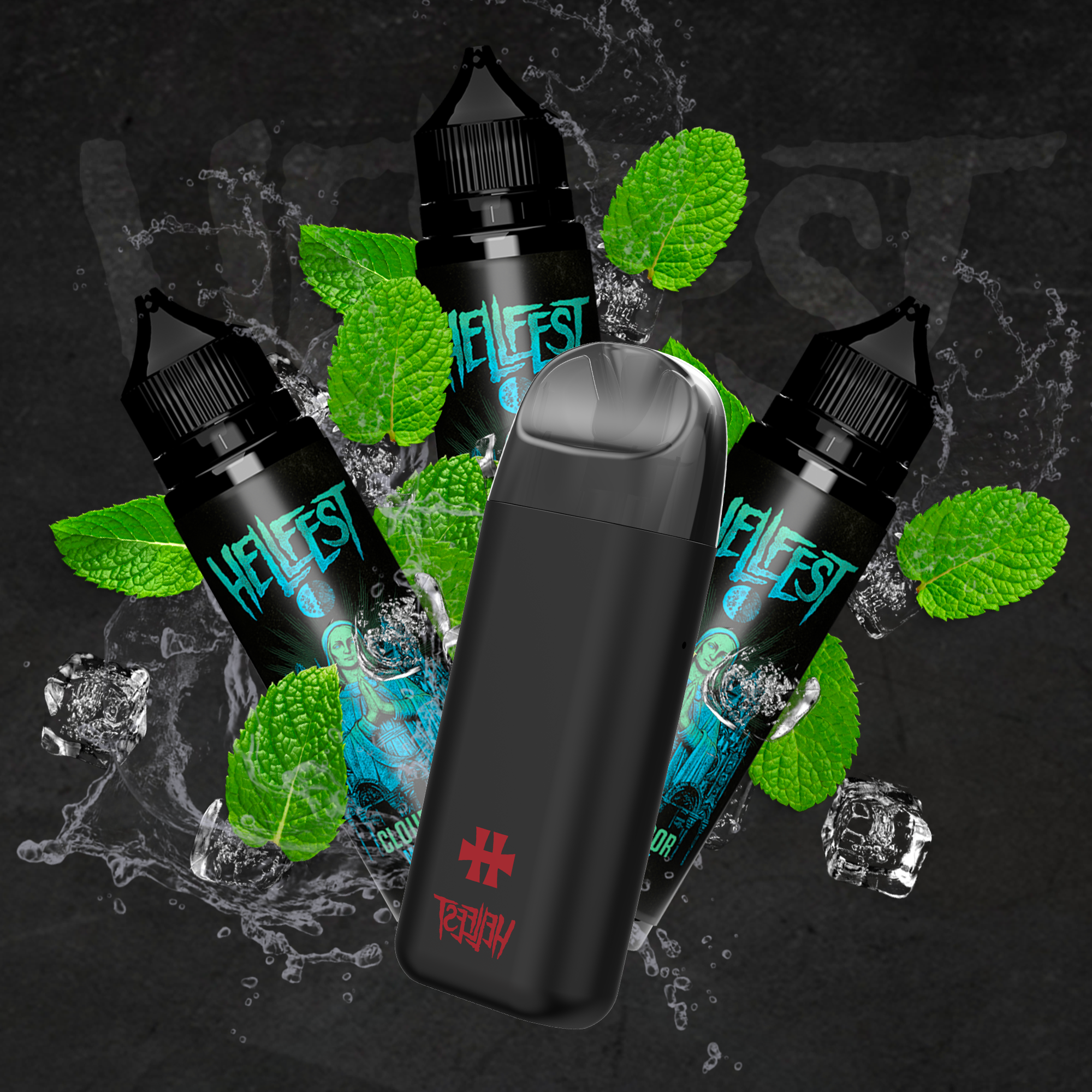 PACK XXL MINICAN X MENTHE FORTE - HELLFEST X CLOUD VAPOR