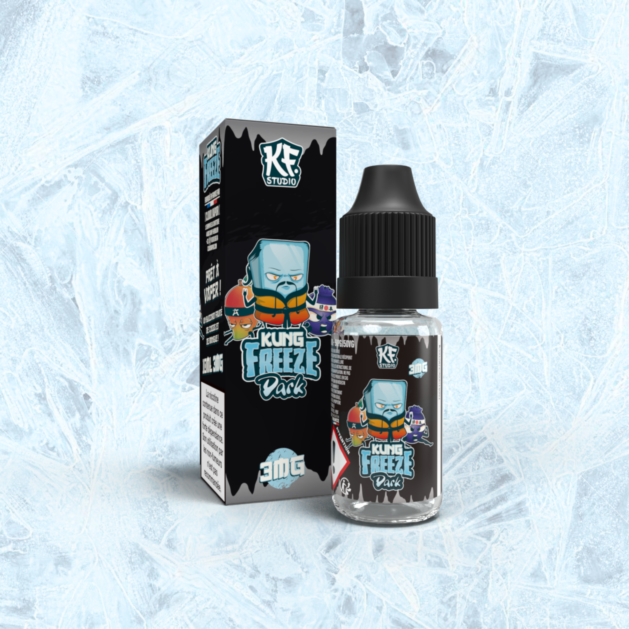 DARK - E-liquide 10ml nicotiné - KUNG FREEZE