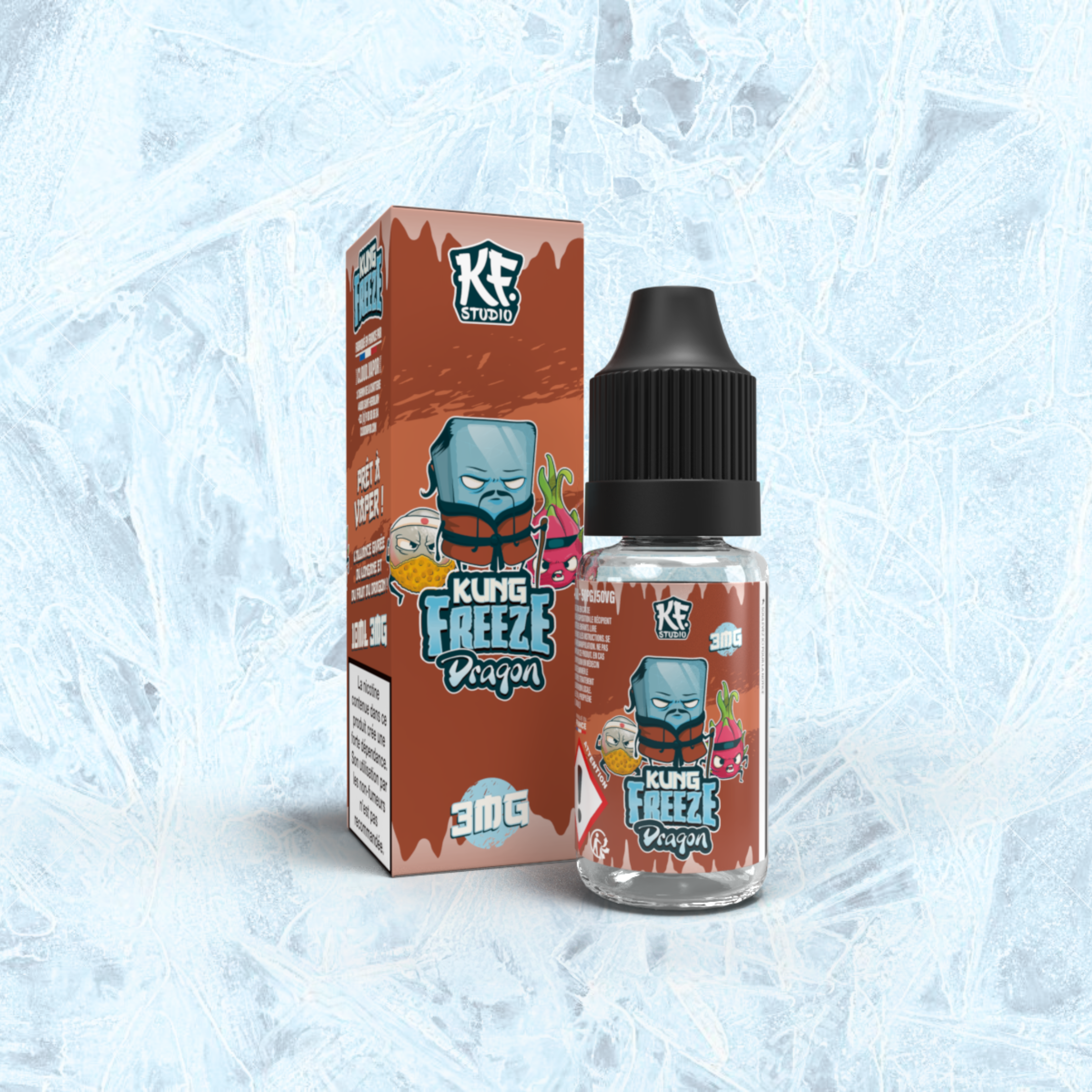 DRAGON - E-liquide 10ml nicotiné - KUNG FREEZE
