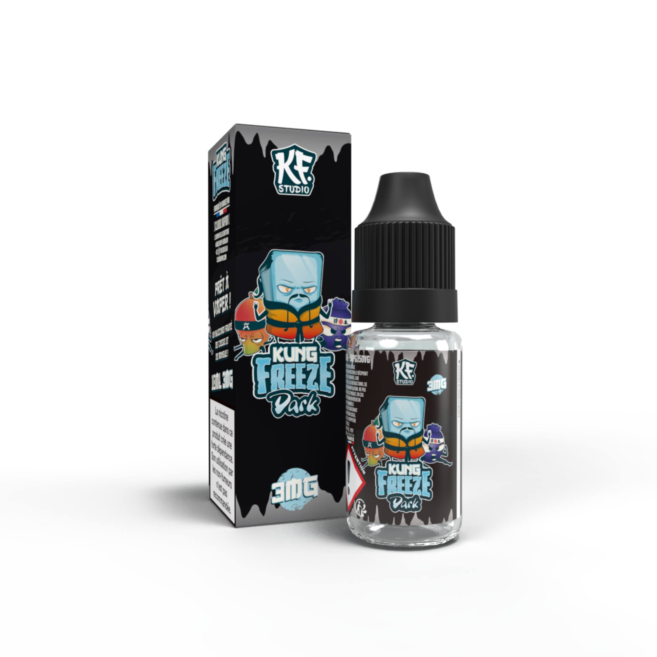 DARK - E-liquide 10ml nicotiné - KUNG FREEZE