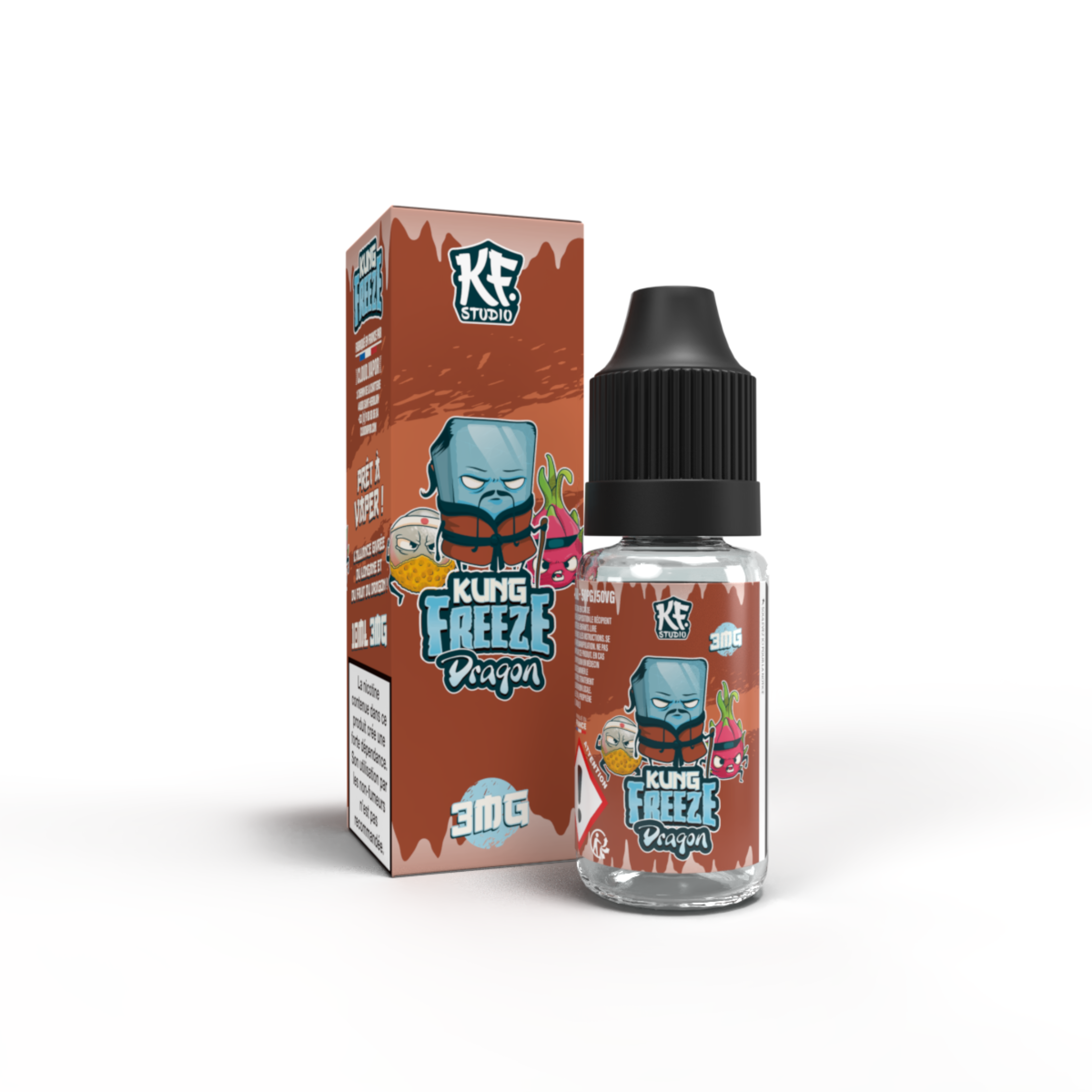 DRAGON - E-liquide 10ml nicotiné - KUNG FREEZE