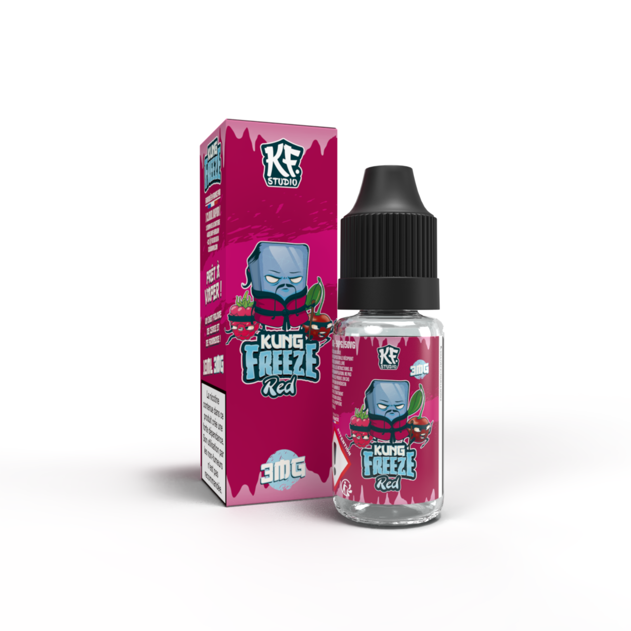 RED - E-liquide 10ml nicotiné - KUNG FREEZE
