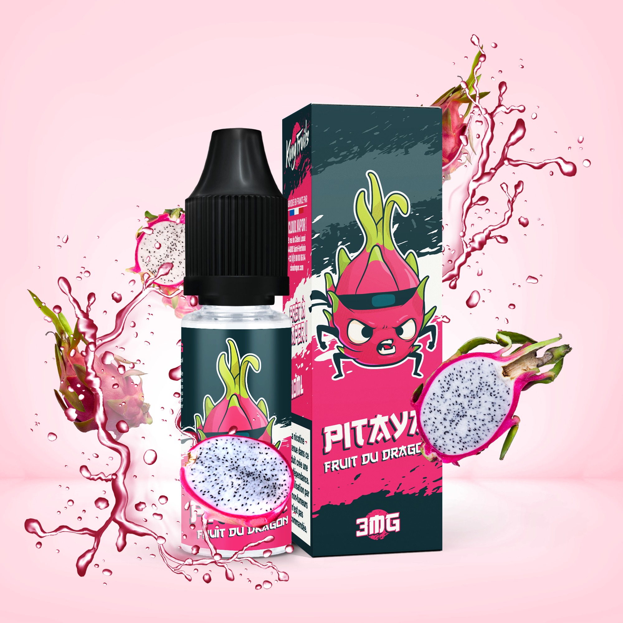 PACK PITAYA - E-liquide 10ml nicotiné x12